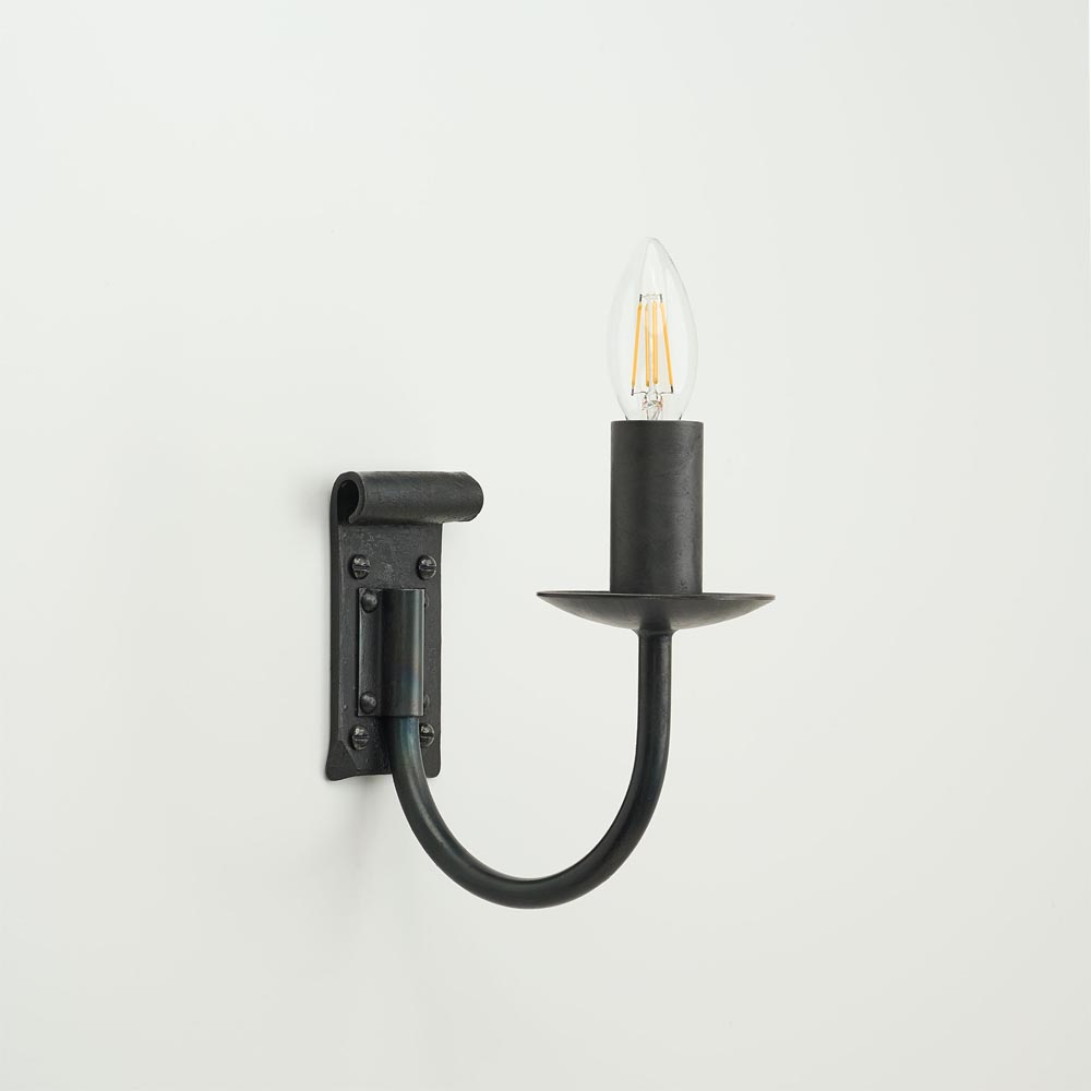 Emley single - wrought iron wall light